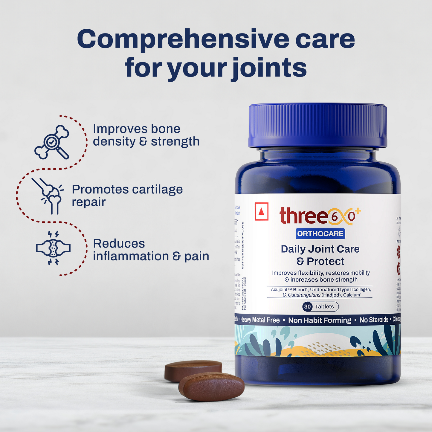 Daily Joint Care & Pain Relief Combo (Tablets+Roll On)