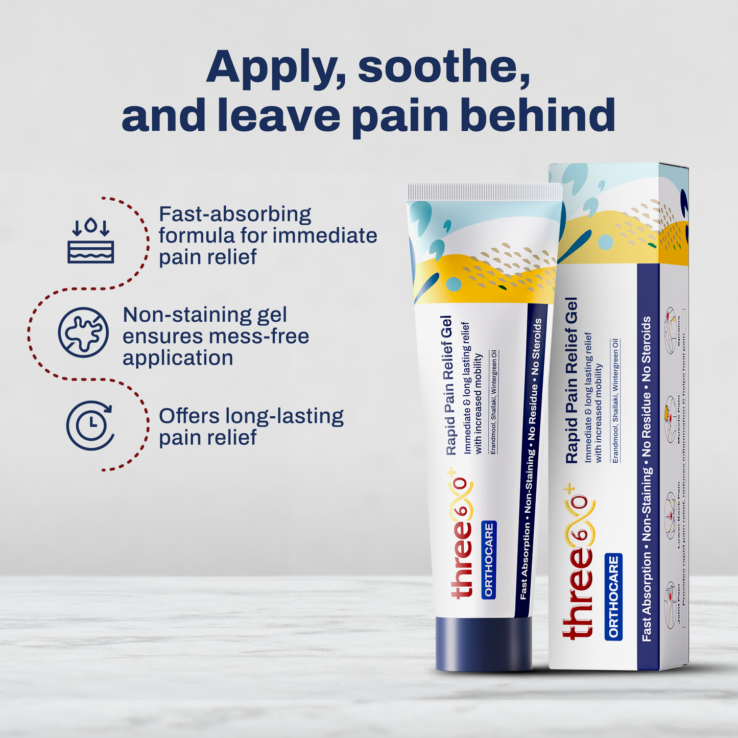 Rapid Pain Relief & Joint Mobility Combo (Tablets+Gel)